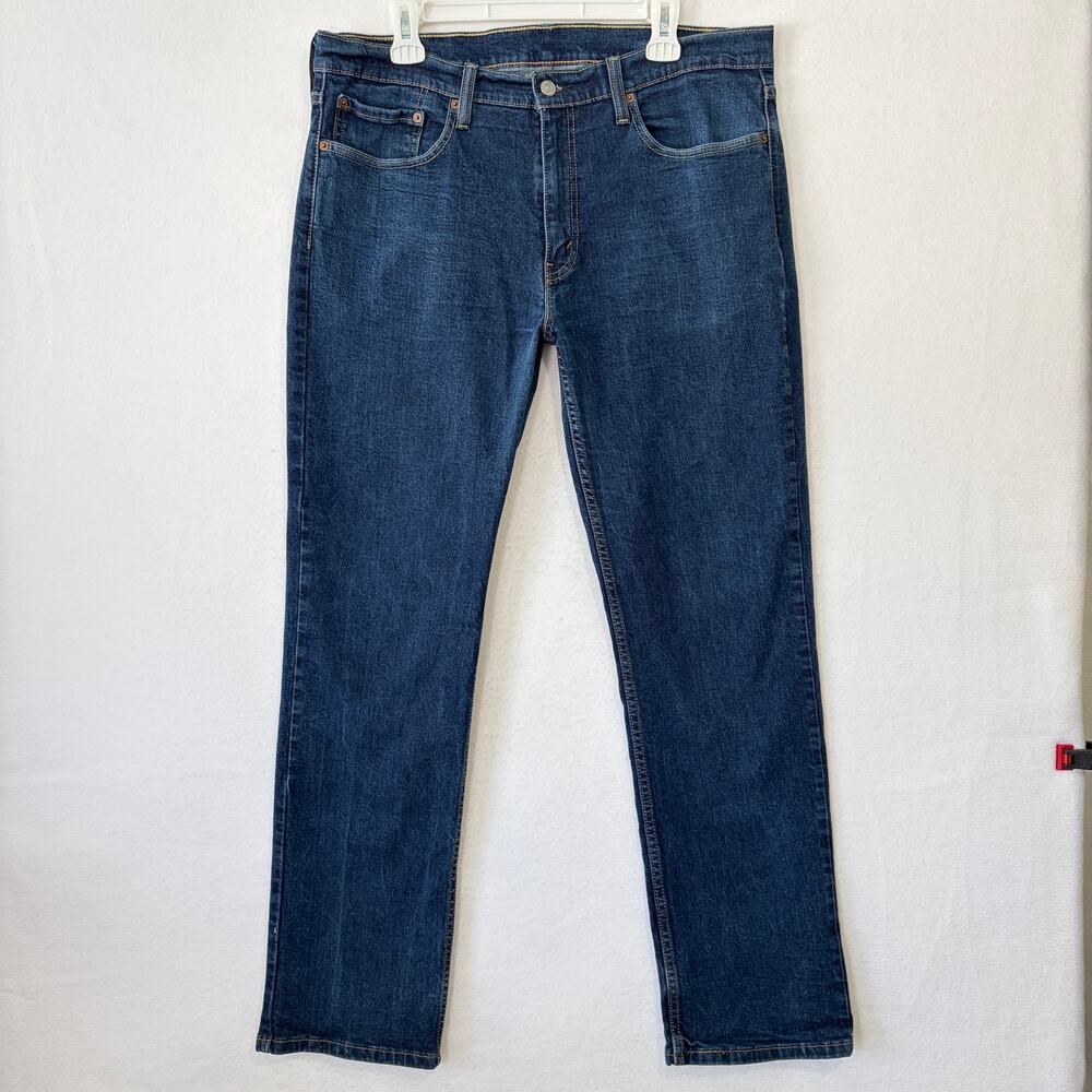 Levi 514 Jeans Mens 36x32 Dark Wash Straight Leg 100% Cotton Denim Workwear